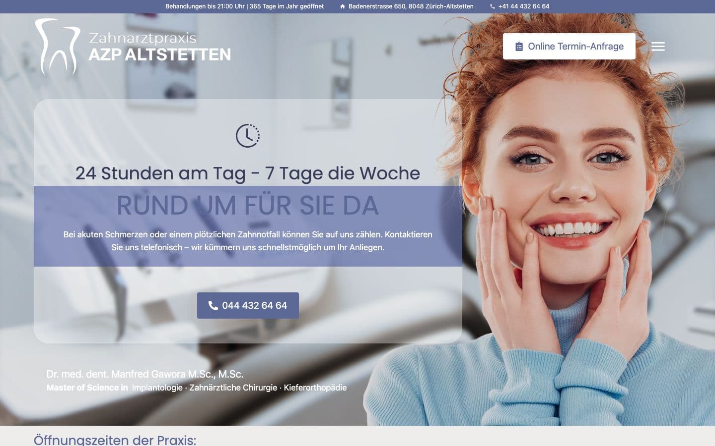 Praxis-Motiv der Altstettener Zahnarztpraxis