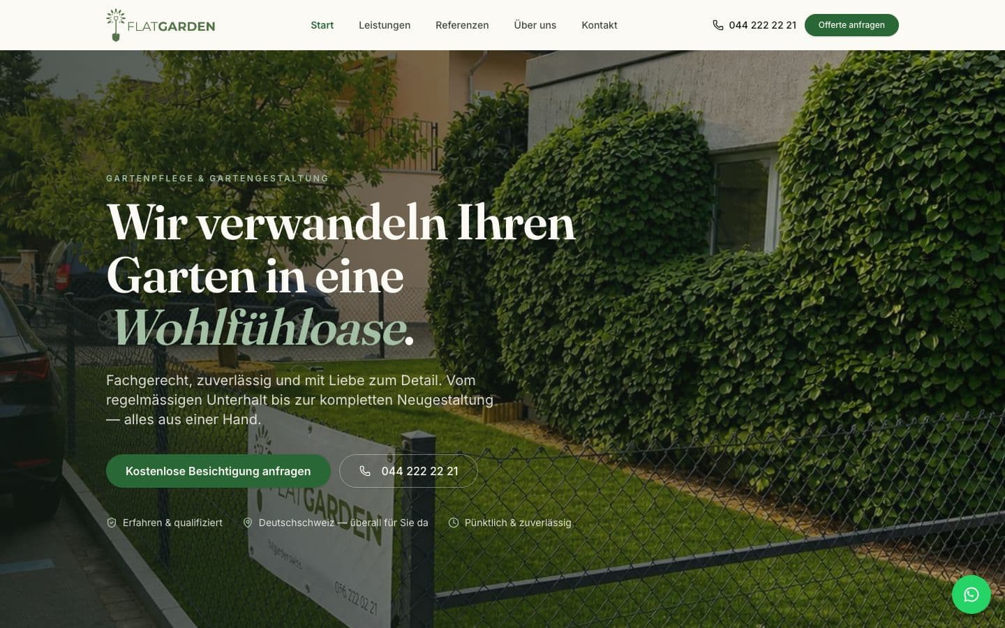Garden-care visual for FLATGARDEN