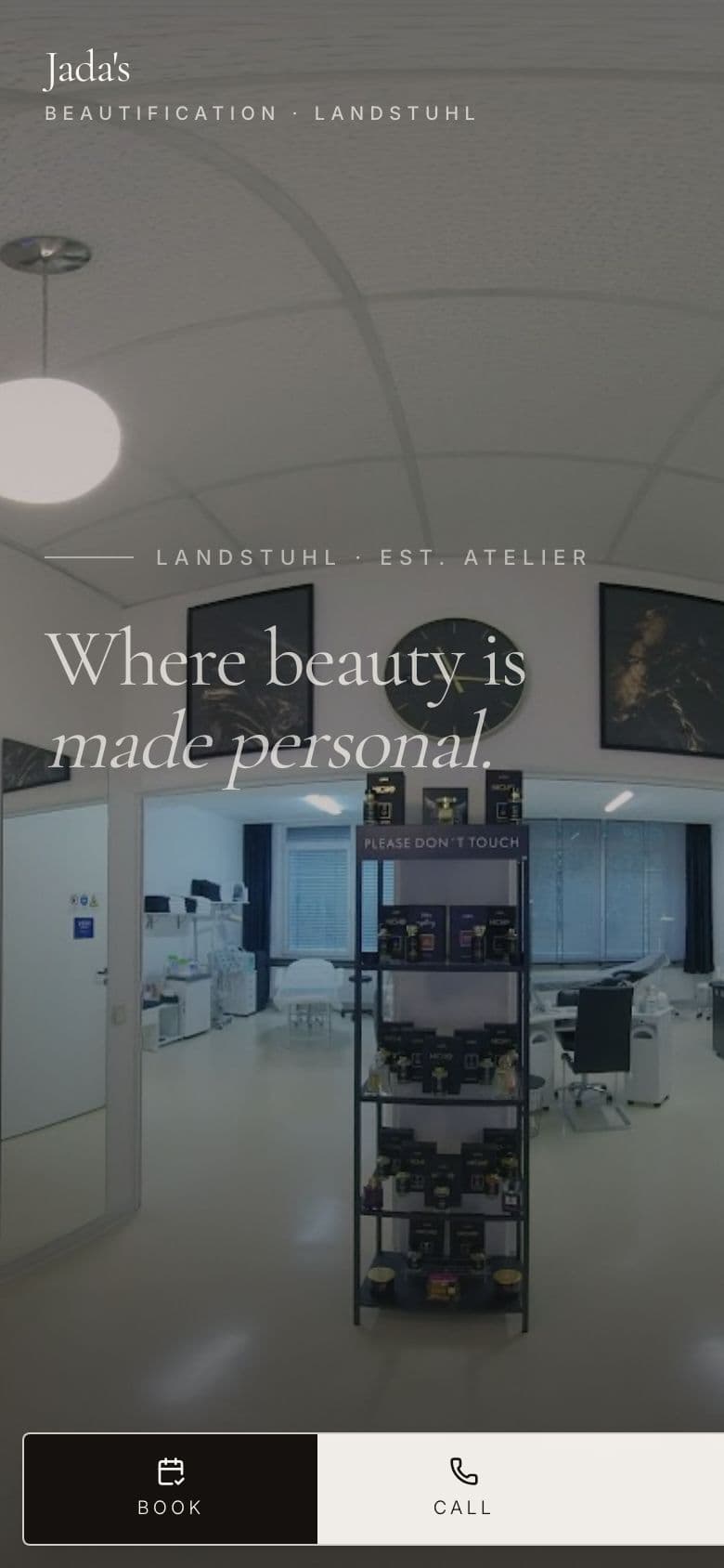 Studio visual for Jada's Beautification