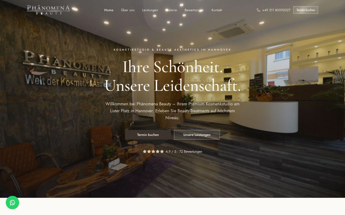 Studio-Motiv von Phänomena Beauty